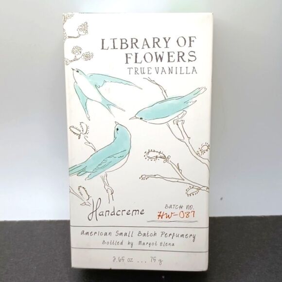 LIBRARY of flowers true vanilla hand creme NIB batch hw-087 - Picture 10 of 10